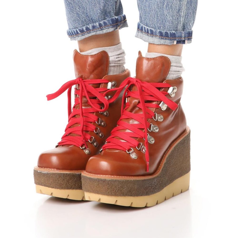 Jeffrey Campbell “explore wedge hiking booties”